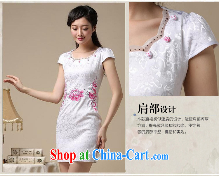 Dresses 2015 new spring and summer with black on white jacquard cotton retro daily improved cheongsam dress style girls 50 Blue on white flower XXL pictures, price, brand platters! Elections are good character, the national distribution, so why buy now enjoy more preferential! Health