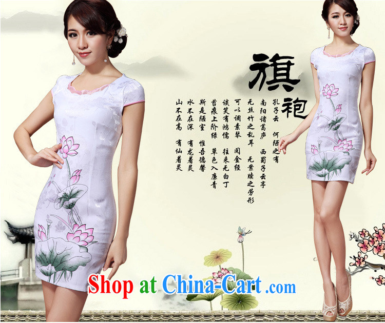 Quality of fuel, summer 2015 new women's clothing classic stylish stamp beauty graphics thin party collar short cheongsam dress green 6 A 39 #37 XXL pictures, price, brand platters! Elections are good character, the national distribution, so why buy now enjoy more preferential! Health