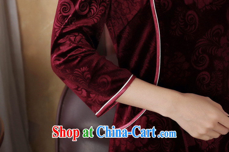 Take the spring dresses Tang Women's clothes Chinese improved, for Stretch Wool pressure spent 7 hours in cuff long cheongsam dress blue 3 XL pictures, price, brand platters! Elections are good character, the national distribution, so why buy now enjoy more preferential! Health
