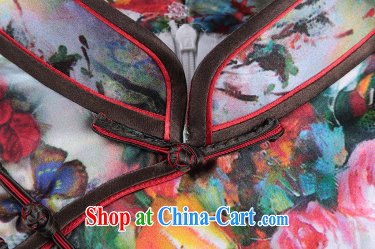Bin Laden smoke summer outfit New Chinese improved, for original antique Silk Cheongsam daily sauna Silk Cheongsam stretch figure 3 color XL pictures, price, brand platters! Elections are good character, the national distribution, so why buy now enjoy more preferential! Health
