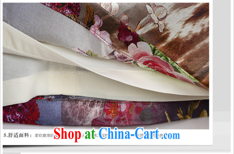 Cyd Ho Kwun Tong land take sauna Silk Cheongsam dress summer stylish improved silk stamp female qipao QD 4141 fancy M pictures, price, brand platters! Elections are good character, the national distribution, so why buy now enjoy more preferential! Health