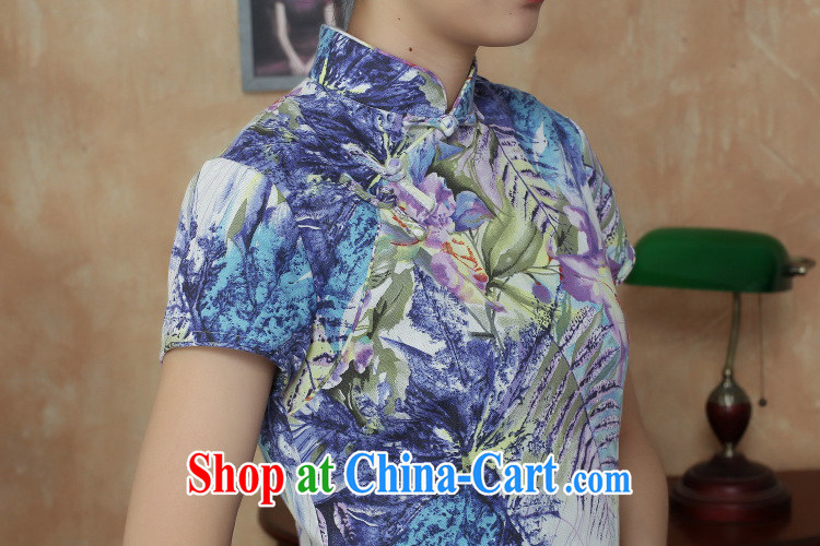 Take the Chinese improved cheongsam dress summer new legislative body for stamp duty retro elegant short dress cheongsam dress such as the color 2 XL pictures, price, brand platters! Elections are good character, the national distribution, so why buy now enjoy more preferential! Health