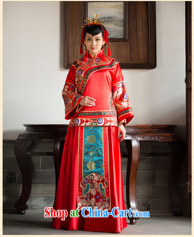 2015 new show reel service bridal gown bride dress toast use serving Chinese qipao marriage Red Red XL code pictures, price, brand platters! Elections are good character, the national distribution, so why buy now enjoy more preferential! Health