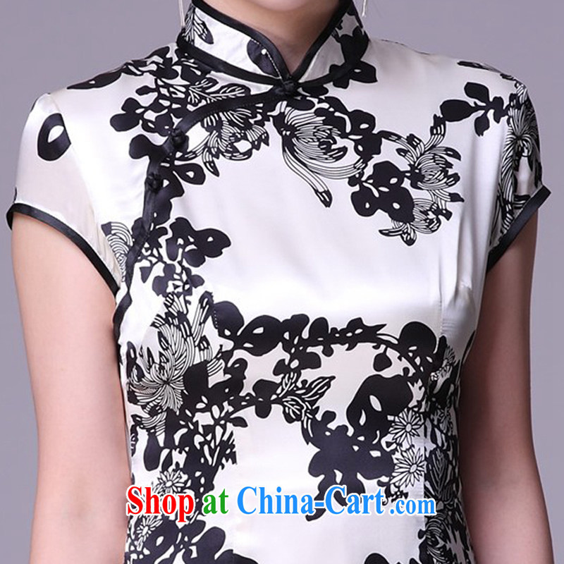 The CYD HO Kwun Tong' rainy night discouraged heavy Silk Cheongsam/2015 classic cheongsam dress summer improved stylish G 78,155 picture color XXXL, Sau looked Tang, shopping on the Internet