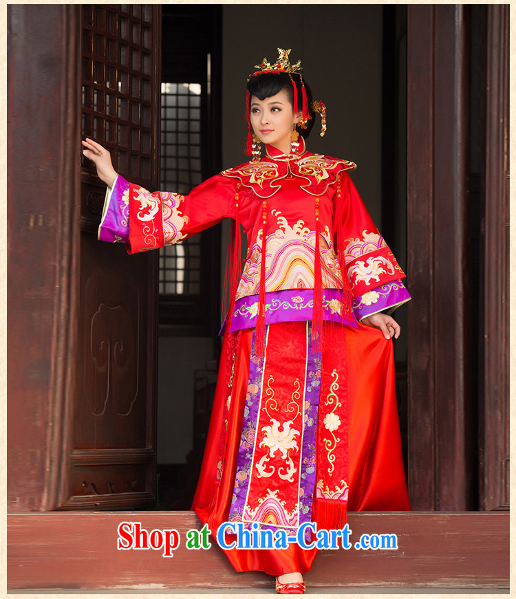 2015 new show reel toast serving serving Chinese qipao marriage red bridal gown bride dress and red XL code pictures, price, brand platters! Elections are good character, the national distribution, so why buy now enjoy more preferential! Health