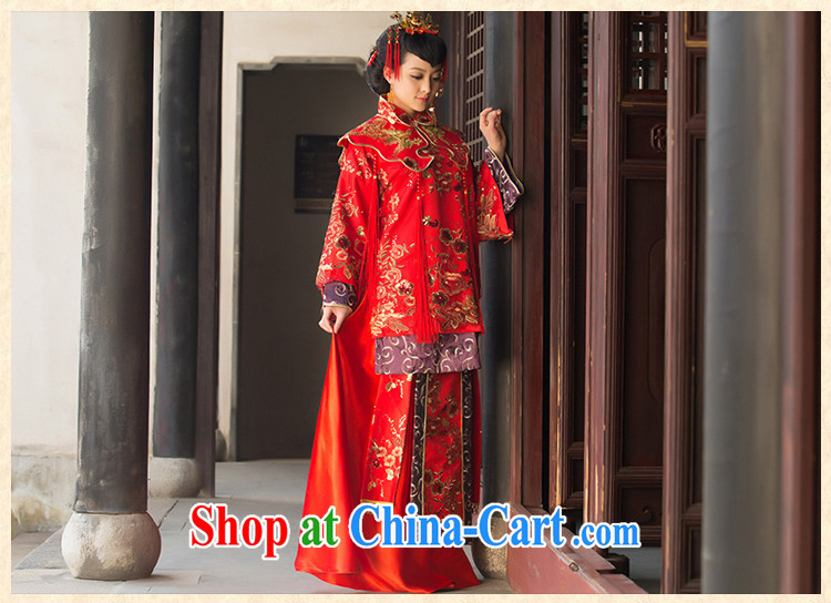 bridal gown bride dresses and 2015 new show reel toast serving serving Chinese qipao marriage Red Red XL code pictures, price, brand platters! Elections are good character, the national distribution, so why buy now enjoy more preferential! Health