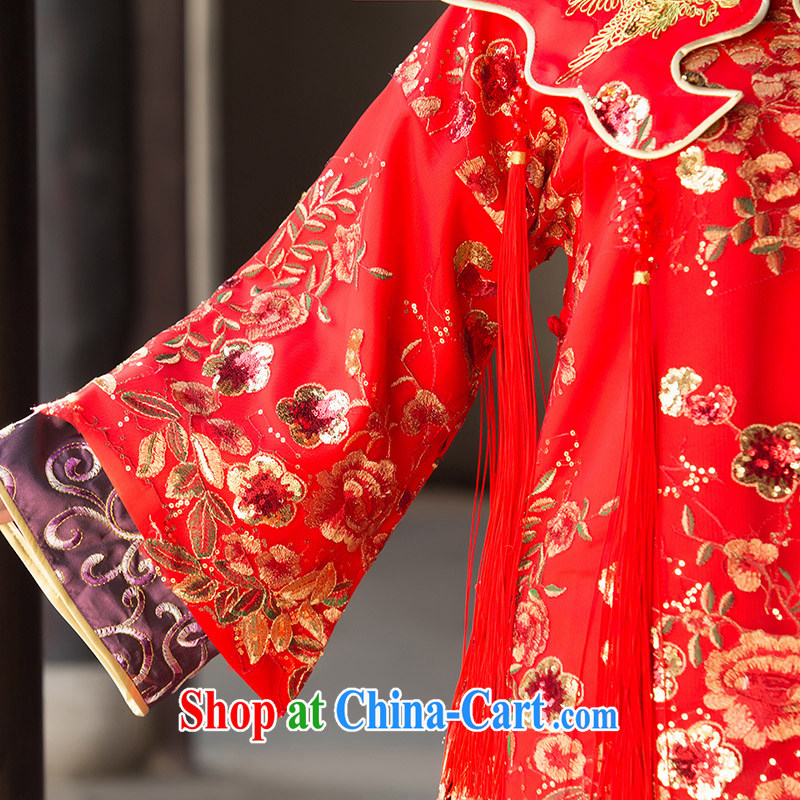 bridal gown bride dresses of 2015 new show reel toast serving serving Chinese qipao marriage Red Red XL Code, marriage of arts, online shopping