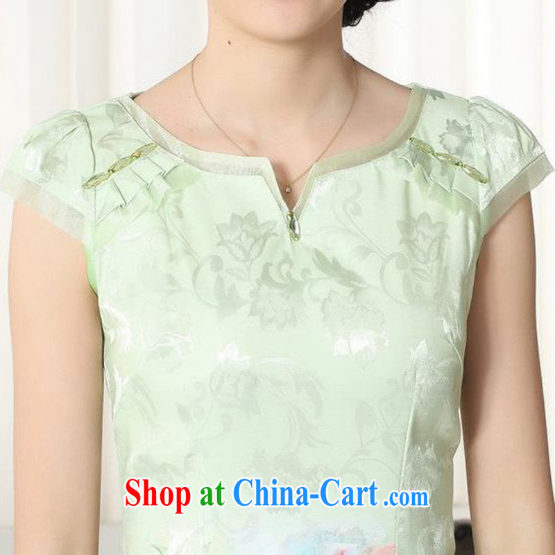 According to fuser summer stylish new ladies retro improved Chinese qipao rounded ends to spend cultivating short-sleeve cheongsam dress LGD/D 0299 #M, fuser, and shopping on the Internet