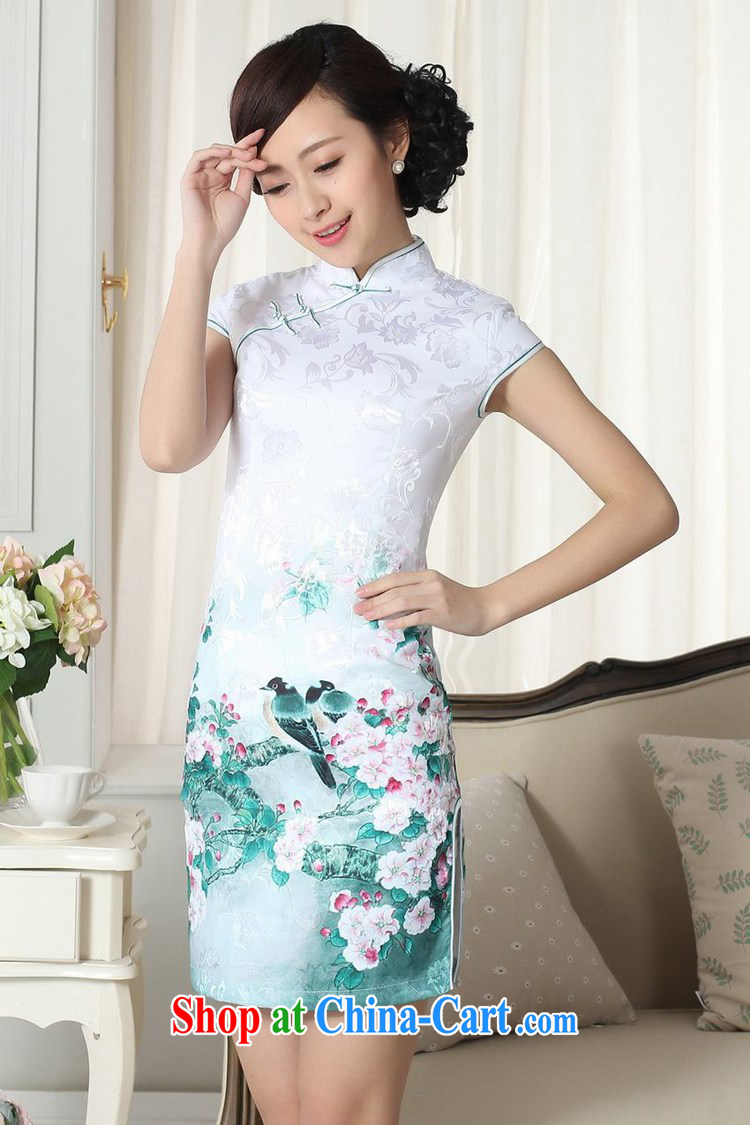 In accordance with fuser summer stylish new female Chinese improved Chinese cheongsam dress, for a tight retro-tie cultivating short-sleeved cheongsam dress LGD/D 0284 #2 XL pictures, price, brand platters! Elections are good character, the national distribution, so why buy now enjoy more preferential! Health