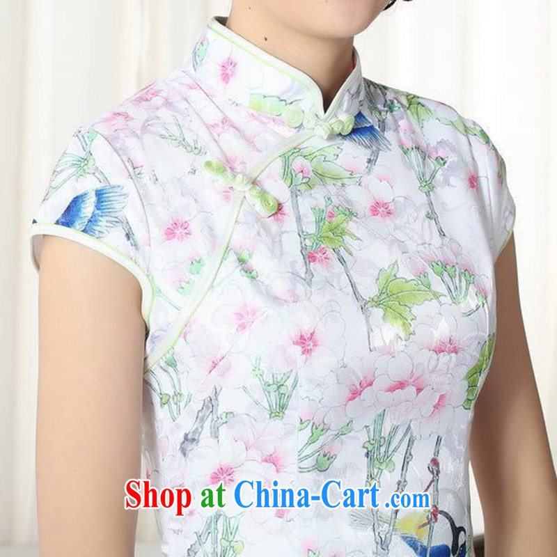 According to fuser new summer, female retro Ethnic Wind improved Chinese qipao and stylish beauty, short cheongsam dress LGD/D 0277 #as figure 2 XL, fuser, and shopping on the Internet