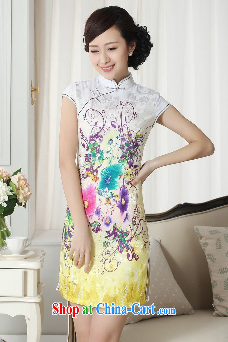 According to fuser summer stylish new female Chinese improved Chinese qipao, for classical-tie cultivating short-sleeved cheongsam dress LGD/D #0276 figure 2 XL pictures, price, brand platters! Elections are good character, the national distribution, so why buy now enjoy more preferential! Health