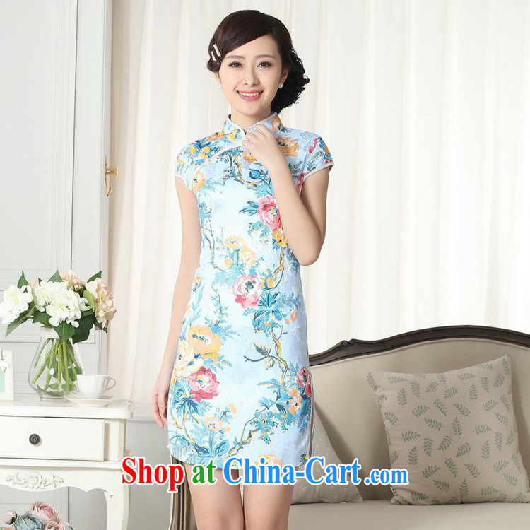 According to fuser summer new girls daily Chinese improved Chinese qipao stylish jacquard Sau San short cheongsam dress LGD/D #0261 figure 2 XL pictures, price, brand platters! Elections are good character, the national distribution, so why buy now enjoy more preferential! Health