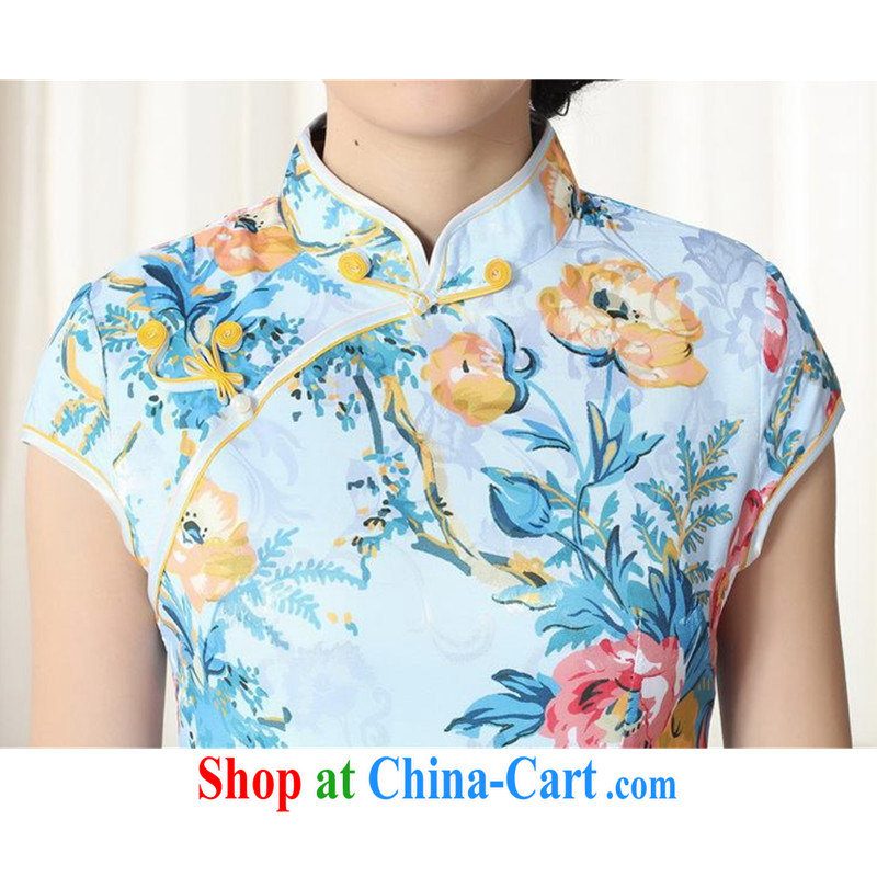According to Mr Ronald ARCULLI gel with new girls daily Chinese improved Chinese qipao stylish jacquard cultivating short cheongsam dress LGD/D #0261 figure 2 XL, fuser, and shopping on the Internet