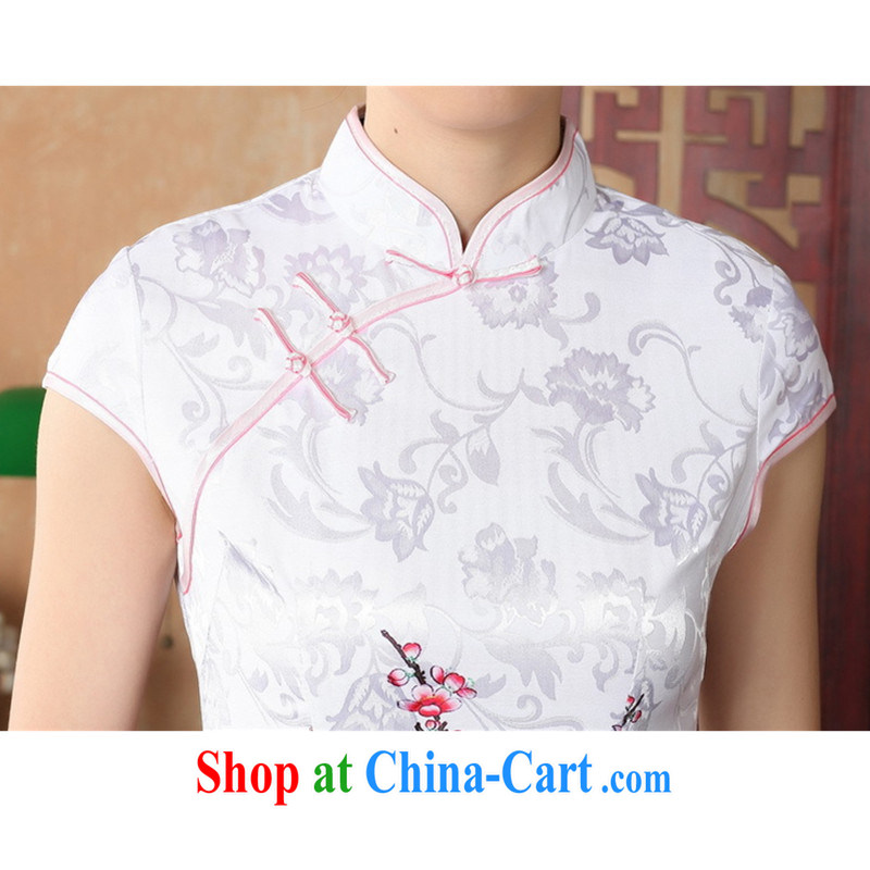 According to fuser new female retro improved Chinese Chinese qipao, for a tight Classic tray for cultivating short cheongsam dress LGD/D 0228 #red 2 XL, fuser, and, online shopping