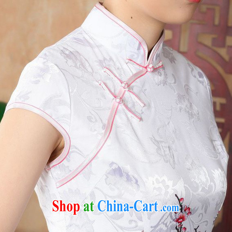According to fuser new female retro improved Chinese Chinese qipao, for a tight Classic tray for cultivating short cheongsam dress LGD/D 0228 #red 2 XL, fuser, and, online shopping
