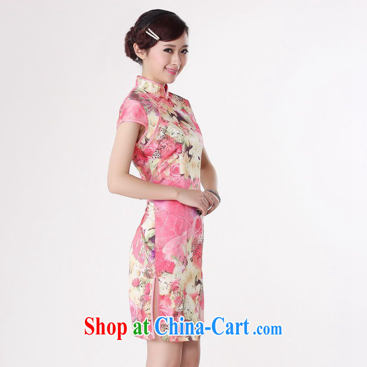 According to fuser new summer, female daily improved Chinese Chinese qipao retro-tie cultivating short Chinese qipao dress LGD/D #0198 figure 2 XL pictures, price, brand platters! Elections are good character, the national distribution, so why buy now enjoy more preferential! Health
