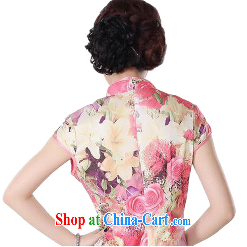 According to fuser new summer, female daily improved Chinese Chinese qipao retro-tie cultivating short Chinese qipao dress LGD/D #0198 figure 2 XL, fuser, and shopping on the Internet