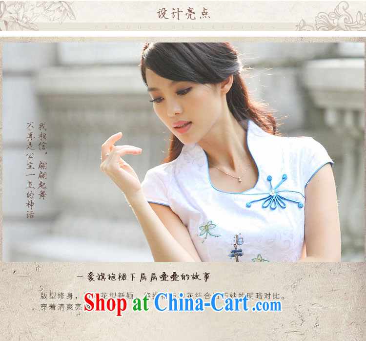 Korean honey Julia summer 2015 new, improved cheongsam Chinese elegant and modern-day cheongsam dress DRA 69,163 blue XL pictures, price, brand platters! Elections are good character, the national distribution, so why buy now enjoy more preferential! Health
