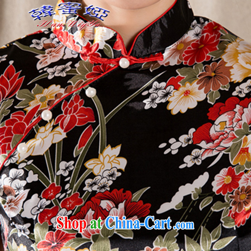 Korean honey Julia 2015 new spring and summer short-sleeved improved retro China wind female cheongsam dress DRZ 12,273 XXL suit, Korea honey Julia (HanMiYa), online shopping