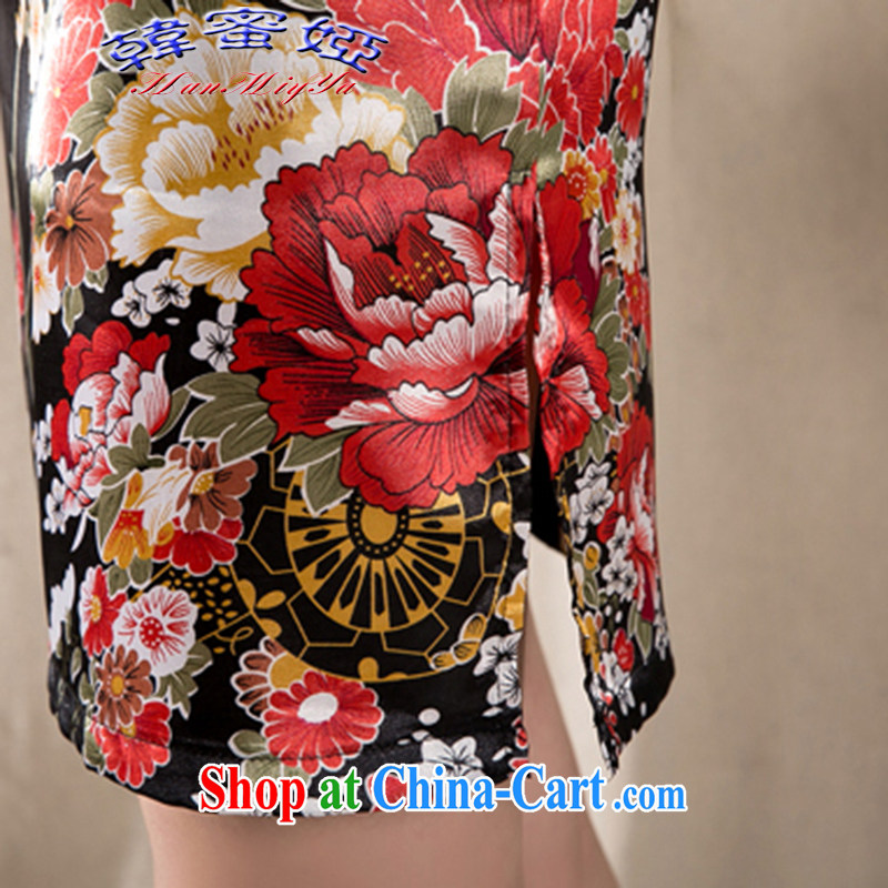 Korean honey Julia 2015 new spring and summer short-sleeved improved retro China wind female cheongsam dress DRZ 12,273 XXL suit, Korea honey Julia (HanMiYa), online shopping