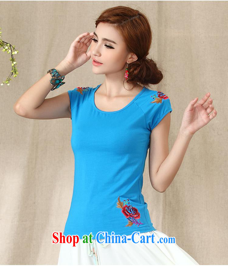 Health Concerns dress * ZA 8029 National wind women's clothing spring and summer new embroidery flowers 100 ground cultivating short-sleeved T-shirt white XXXXL pictures, price, brand platters! Elections are good character, the national distribution, so why buy now enjoy more preferential! Health