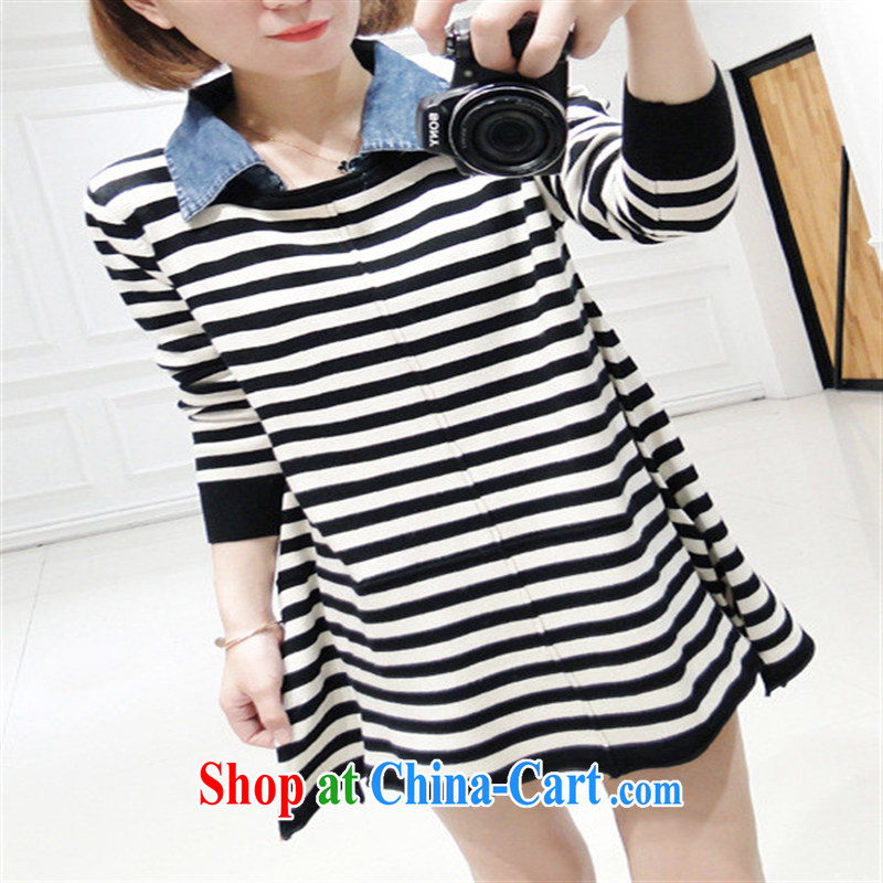 Health Concerns dress _ 2015 spring loaded pregnant women pregnant women striped T-shirt 1121 black-and-white, XL