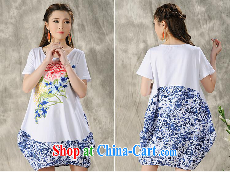 Health Concerns dress * H 9493 National wind women's clothing spring and summer new embroidered loose long XL short sleeves shirt T white 2XL pictures, price, brand platters! Elections are good character, the national distribution, so why buy now enjoy more preferential! Health