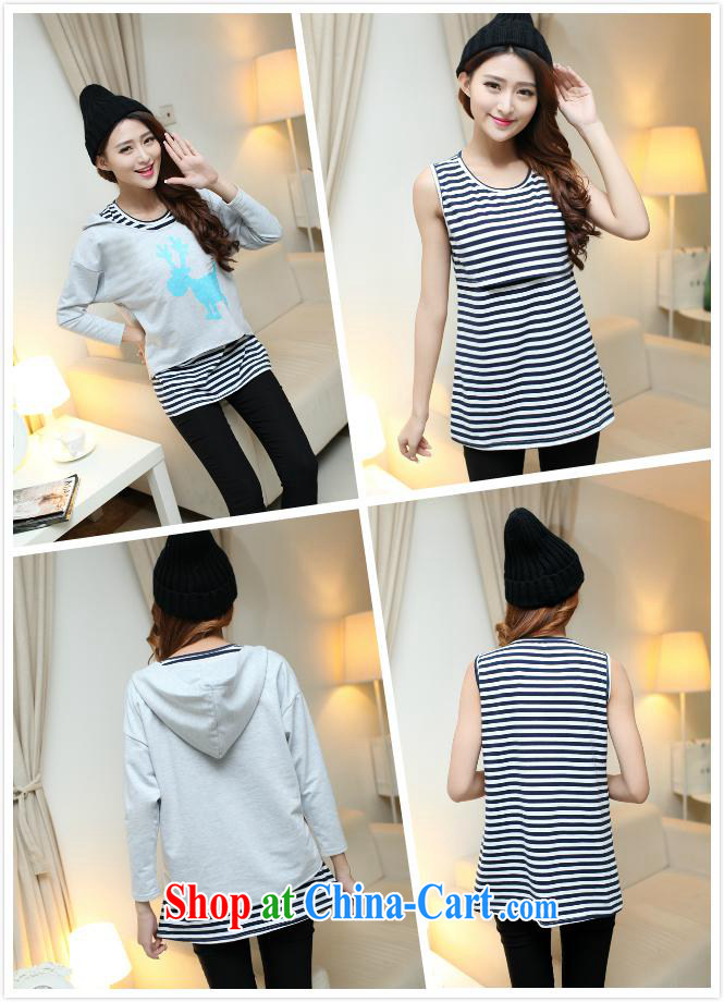 For health concerns dress * 7015 #2015 new Korean pregnant women with the breast-feeding is feeding and clothing, the two piece gray XL pictures, price, brand platters! Elections are good character, the national distribution, so why buy now enjoy more preferential! Health