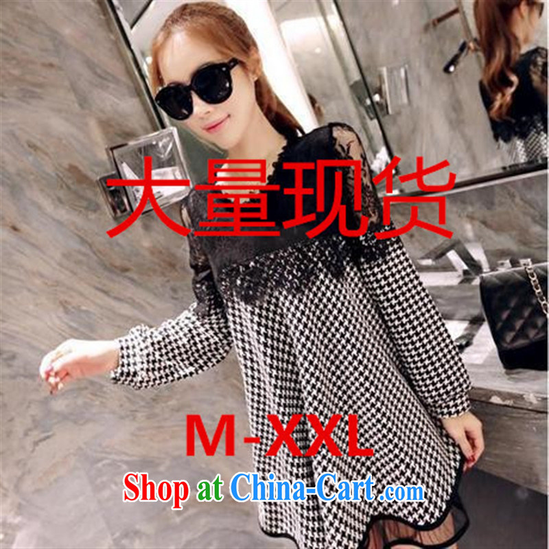 Health Concerns dress _ 9880 _pregnant women with 2015 spring new lace stitching pregnant women T-shirt picture color XXL