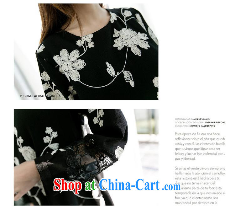Health Concerns dress * 8802 #2015 spring loaded pregnant women with lace stitching three-dimensional floral linen 9 cuff pregnant women dress linen black XXL pictures, price, brand platters! Elections are good character, the national distribution, so why buy now enjoy more preferential! Health