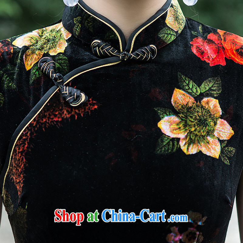 LACE dresses 2015 new, improved and stylish decorated in summer, Video thin Chinese female cheongsam dress, short, picture color XL, according to Lin, Elizabeth, and shopping on the Internet