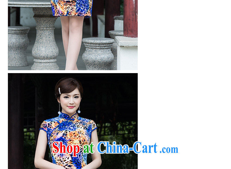 cheongsam dress spring 2015 new women's clothing dresses summer improved Stylish retro Daily Beauty style short picture color XL pictures, price, brand platters! Elections are good character, the national distribution, so why buy now enjoy more preferential! Health
