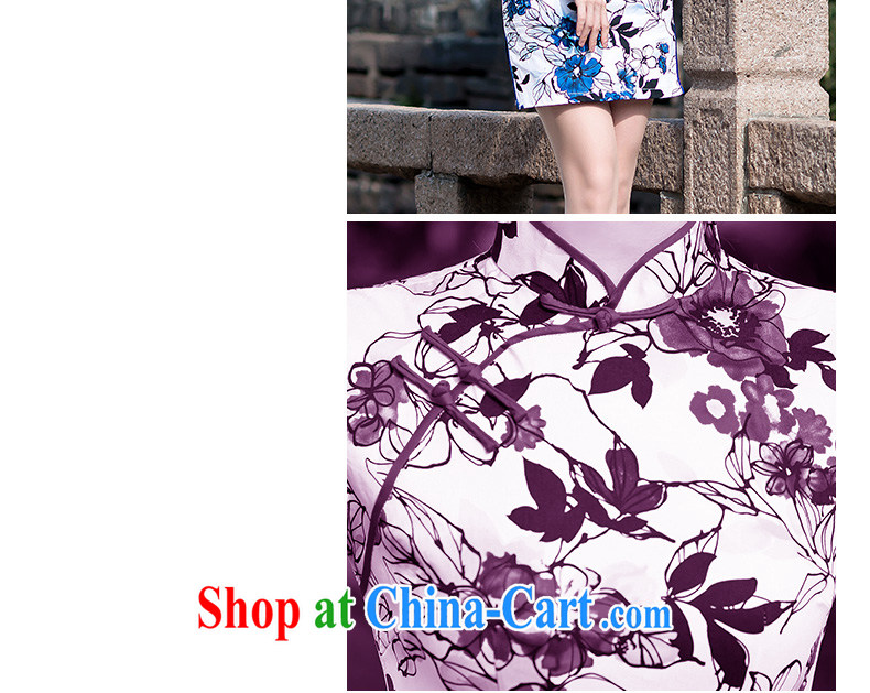 Video thin stylish improved Chinese qipao cheongsam dress every day new summer beauty dresses high quality antique qipao gown picture color L pictures, price, brand platters! Elections are good character, the national distribution, so why buy now enjoy more preferential! Health