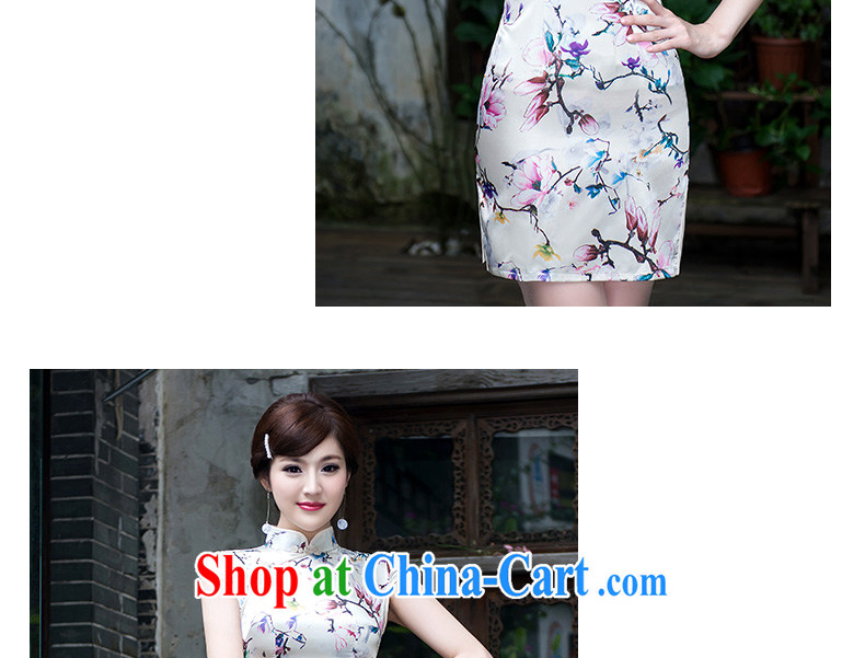 New summer fashion improved cheongsam elegance antique cheongsam dress everyday dresses dresses beauty short picture color XL pictures, price, brand platters! Elections are good character, the national distribution, so why buy now enjoy more preferential! Health