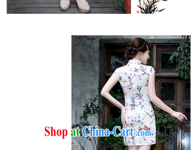 New summer fashion improved cheongsam elegance antique cheongsam dress everyday dresses dresses beauty short picture color XL pictures, price, brand platters! Elections are good character, the national distribution, so why buy now enjoy more preferential! Health