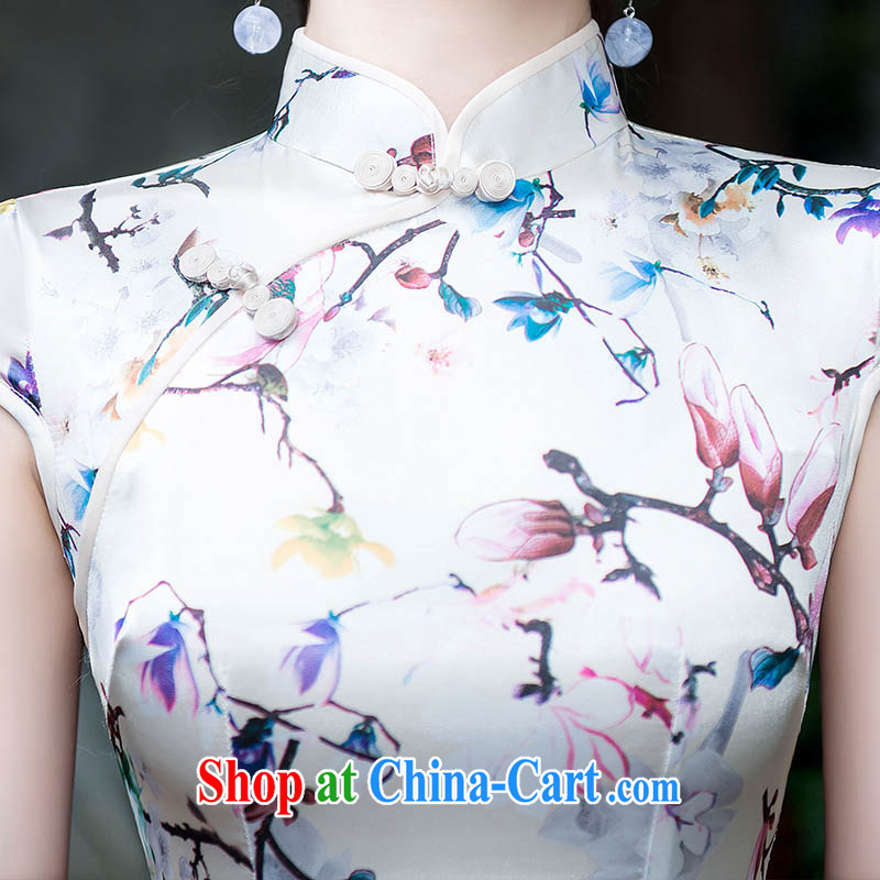 New summer fashion improved cheongsam elegance antique cheongsam dress everyday dresses dresses beauty short picture color XL, according to Lin, Elizabeth, and shopping on the Internet
