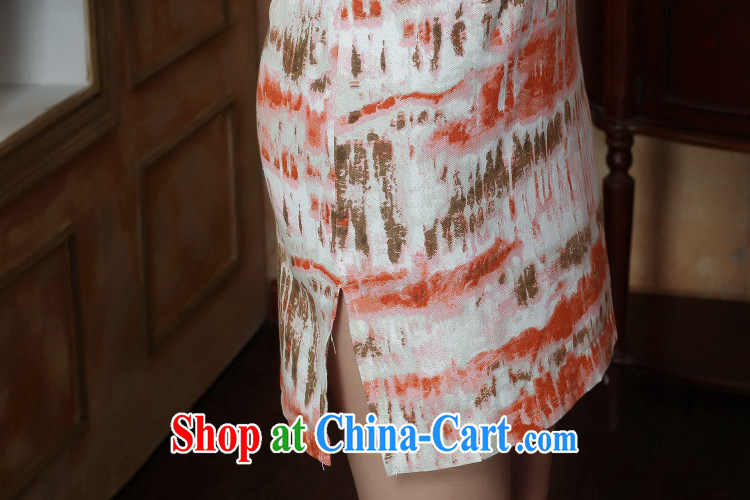 spend the summer outfit with new female Chinese Chinese improved the collar retro elegant and stylish short-sleeve mini short cheongsam figure color 2 XL pictures, price, brand platters! Elections are good character, the national distribution, so why buy now enjoy more preferential! Health