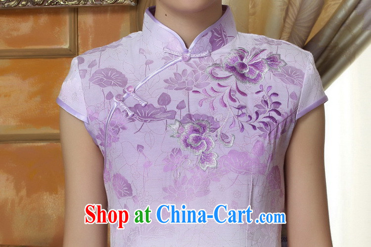 Take the Light dresses summer dresses with new female Chinese improved, short, cotton cheongsam dress short flag as shown color 2 XL pictures, price, brand platters! Elections are good character, the national distribution, so why buy now enjoy more preferential! Health