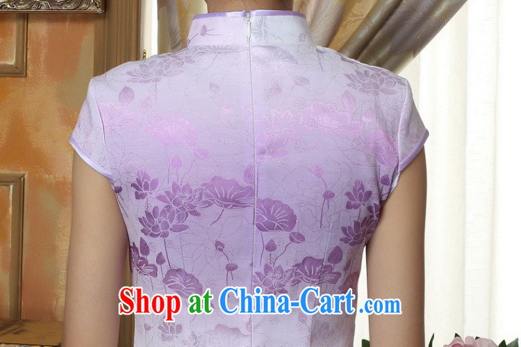 Bin Laden smoke light qipao gown summer new, female Chinese improved, short, cotton cheongsam dress short Flag if the color 2 XL pictures, price, brand platters! Elections are good character, the national distribution, so why buy now enjoy more preferential! Health