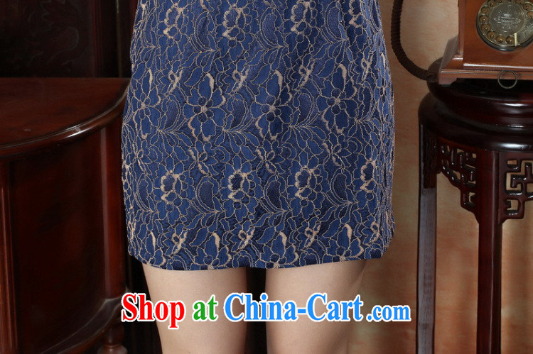 Dan smoke summer stylish women's clothing dresses daily retro style beauty short cheongsam dress elegant ladies lace dresses such as the color 2 XL pictures, price, brand platters! Elections are good character, the national distribution, so why buy now enjoy more preferential! Health