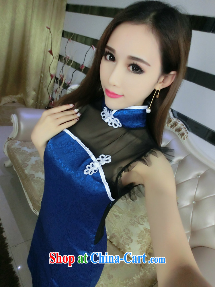 Enjoy music ballet 2015 retro Web yarn side simultaneously requires the forklift truck cheongsam dress package and back exposed picture color code pictures, price, brand platters! Elections are good character, the national distribution, so why buy now enjoy more preferential! Health