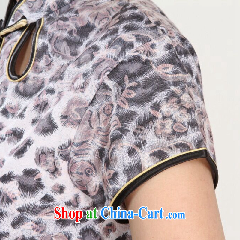 spend the summer with new female short-sleeved Chinese qipao improved, for national service traditional clothing Chinese performances with the map color S, spend figure, shopping on the Internet