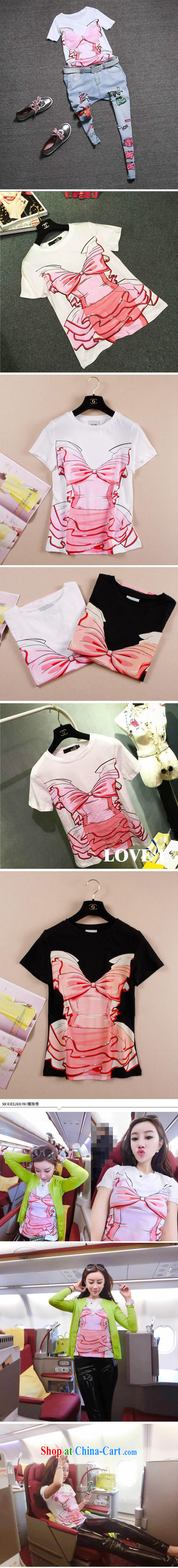 Health concerns women * European site 2015 spring new female art stamp beauty graphics thin T-shirt short-sleeved short T shirts wholesale black L pictures, price, brand platters! Elections are good character, the national distribution, so why buy now enjoy more preferential! Health