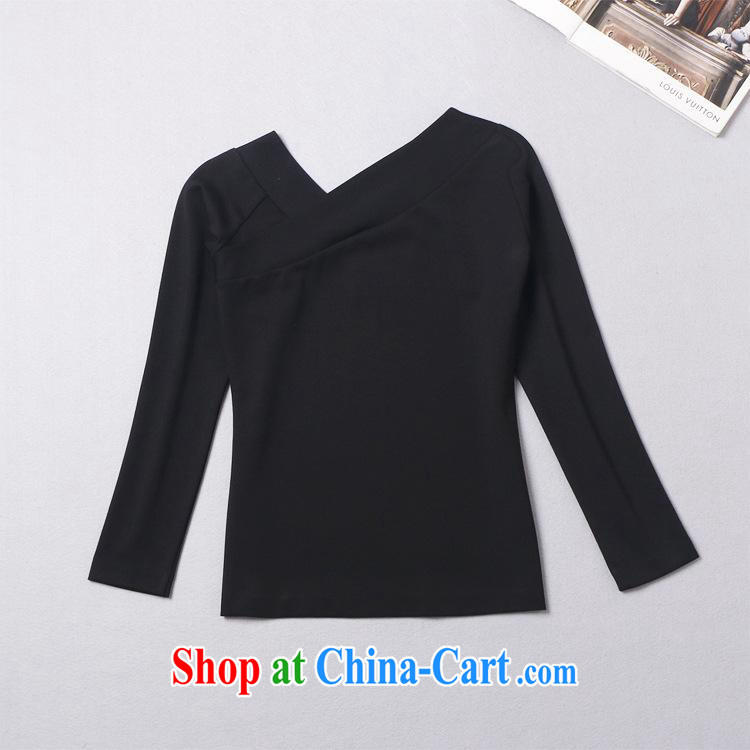 hamilton 2015 spring and summer new Korean foreign women who need long-sleeved shame the solid T-shirt W A 326 41 black L pictures, price, brand platters! Elections are good character, the national distribution, so why buy now enjoy more preferential! Health