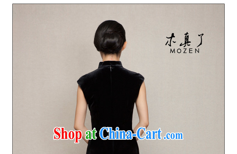 Wood is really the ladies spring 2015 new Chinese Embroidery beauty velvet cheongsam dress with her mother dresses 43,000 10 dark blue XXL (B) pictures, price, brand platters! Elections are good character, the national distribution, so why buy now enjoy more preferential! Health