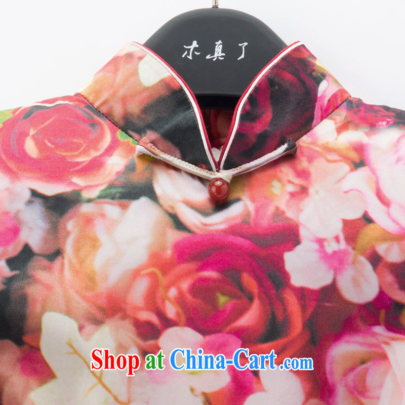 Wood is really the female 2015 spring and summer New Rose poster beauty short dresses and stylish dresses 19 21,957 light pink XXXL, wood really has, on-line shopping