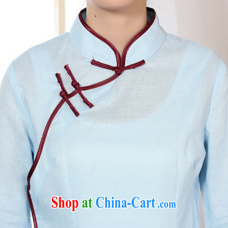 According to fuser new female retro ethnic wind improved Chinese qipao, for a tight Classic tray for cultivating 7 sub-cuff Tang on T-shirt LGD/A 0070 white 2XL, fuser, and shopping on the Internet