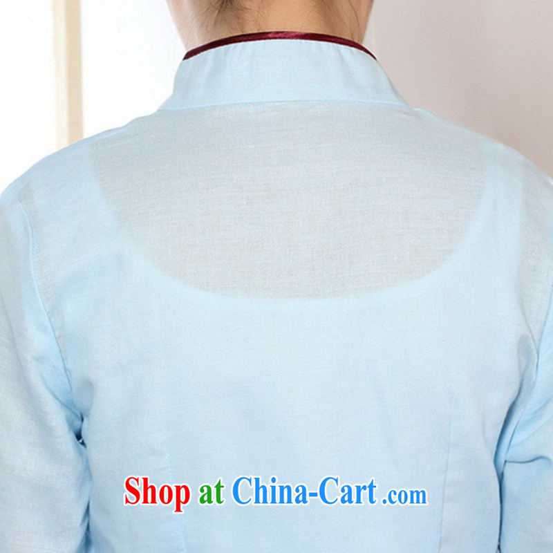 According to fuser new female retro ethnic wind improved Chinese qipao, for a tight Classic tray for cultivating 7 sub-cuff Tang on T-shirt LGD/A 0070 white 2XL, fuser, and shopping on the Internet