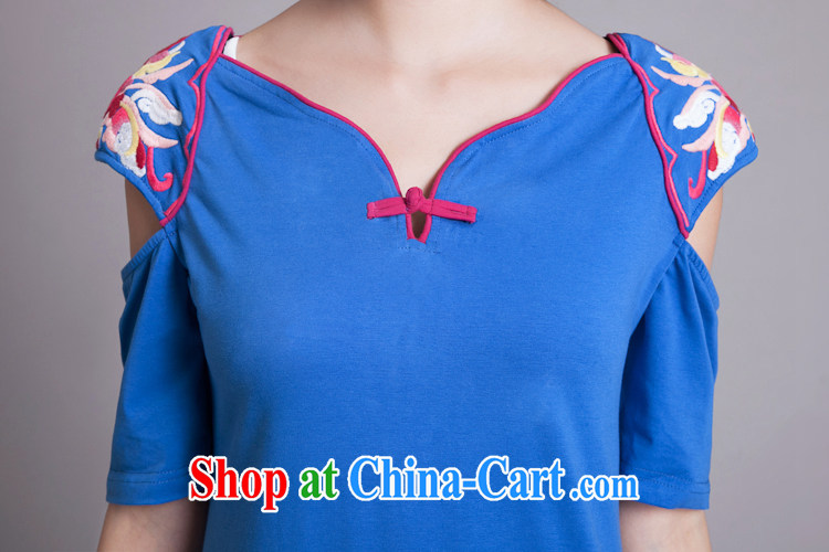 The acajou (summer 2015 new embroidered ultra-slim body curved, with dresses women 8866 blue XXL pictures, price, brand platters! Elections are good character, the national distribution, so why buy now enjoy more preferential! Health