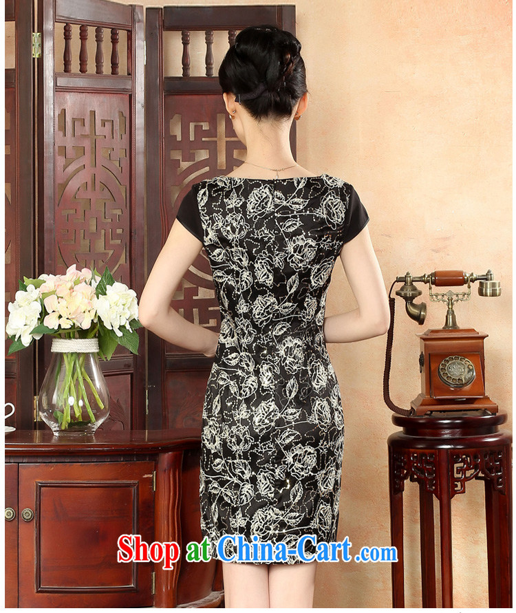 Oriental elite 2015 spring and summer new female noble sexy cheongsam dress short daily embroidery improved dresses 564,415 black XXL pictures, price, brand platters! Elections are good character, the national distribution, so why buy now enjoy more preferential! Health